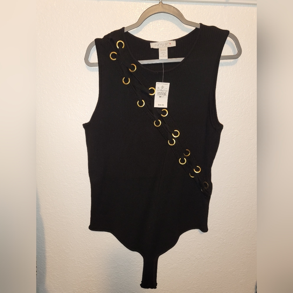 New with Tag Curvy Girl by Ashley Stewart Body Suit 3X